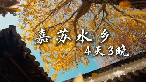【嘉苏水乡4天3晚】来一趟纯玩的嘉兴旅行，再转战苏州，一路畅玩无忧