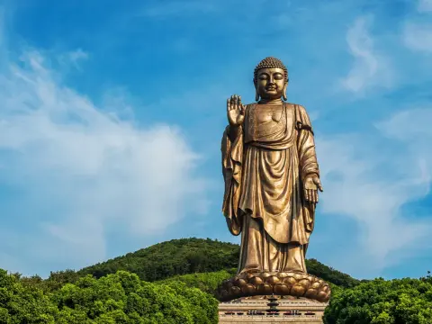 无锡灵山胜境景点攻略:大佛抱佛脚、梵宫与九龙灌浴动线