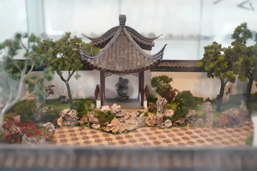 园林博物馆内拙政园微缩模型展陈展陈