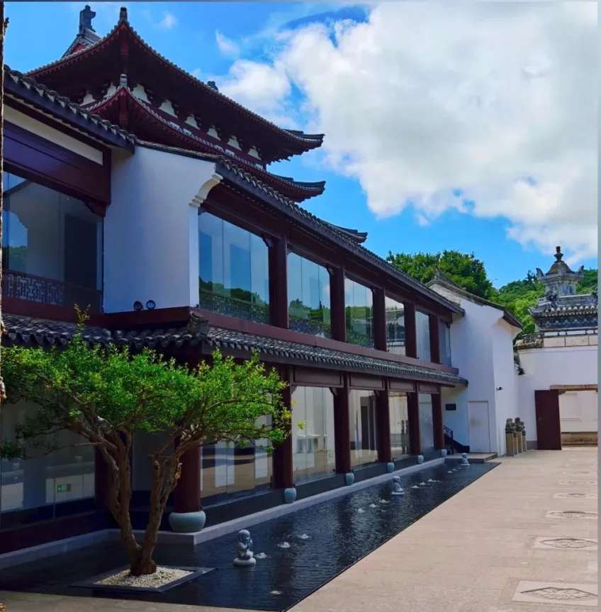 法雨寺附近清幽山庄庭院景致