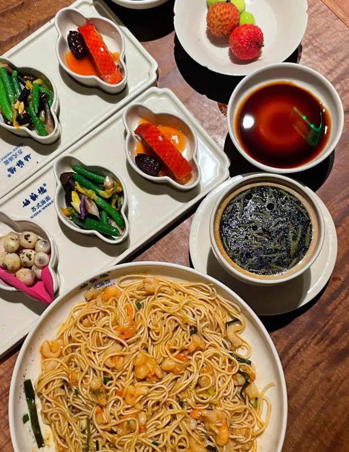 蟹粉虾仁面