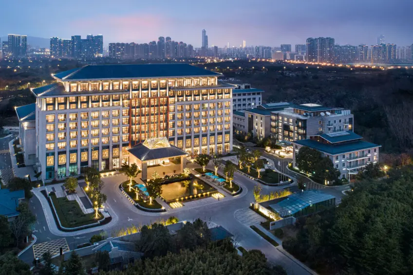 无锡鲁能万豪酒店夜景外观