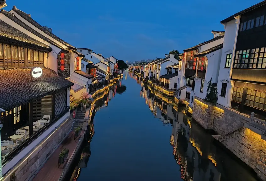 无锡南长街运河街景