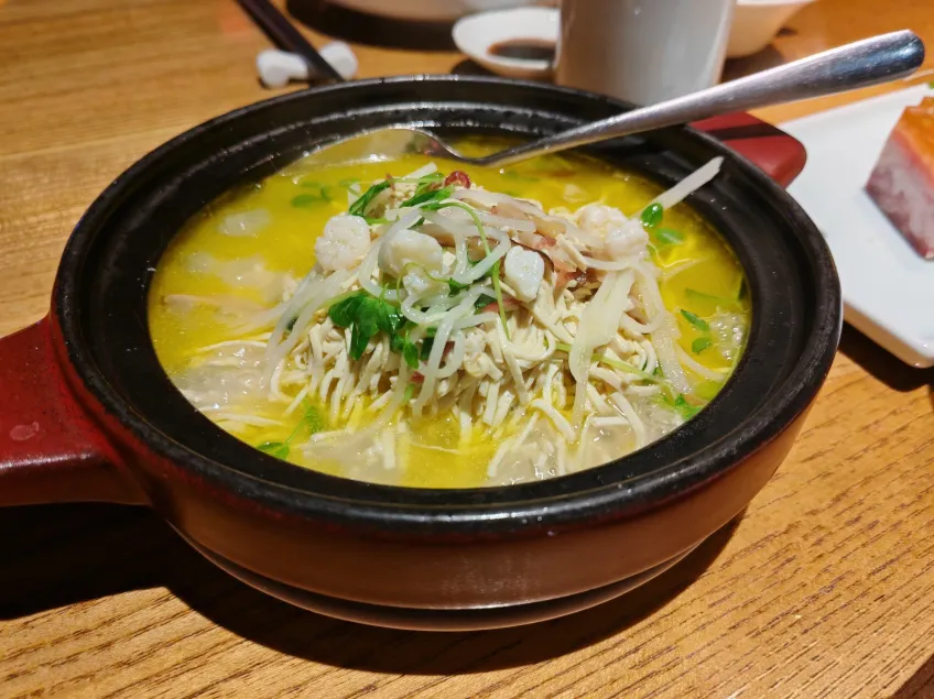 扬州宴大煮干丝砂锅特写菜品