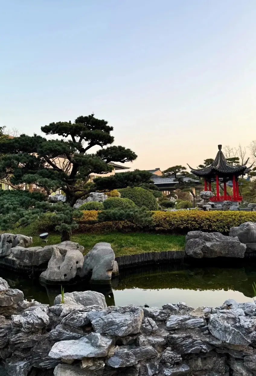 扬州迎宾馆园林建筑外景竖图