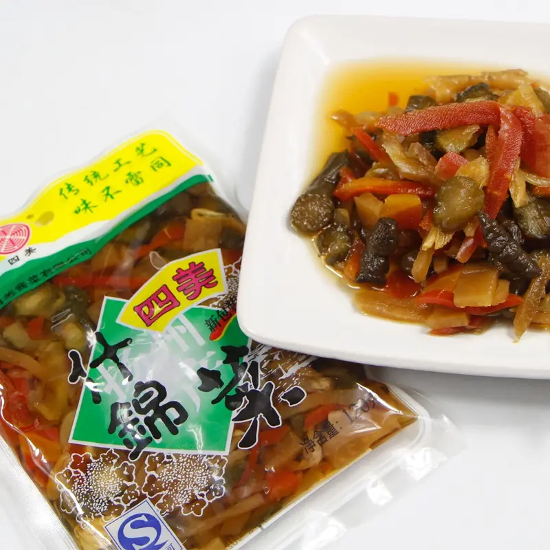 扬州四美什锦酱菜包装方图