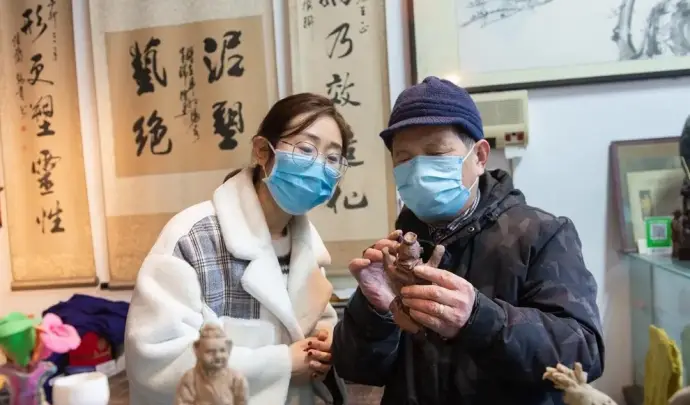 河下古镇泥塑