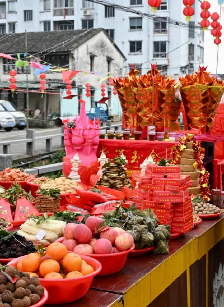 温州拦街福祭台果品供品桌