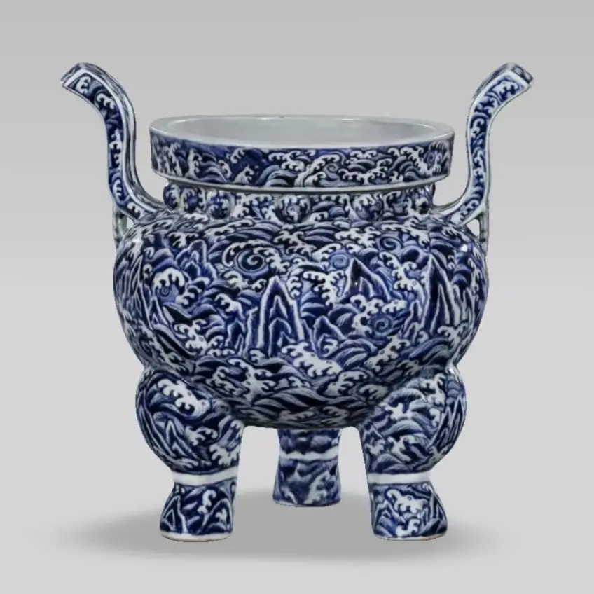 南京博物院青花三足炉展陈