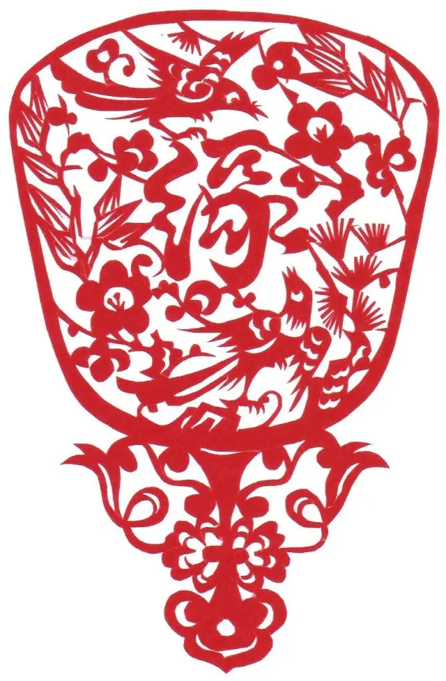 非遗馆剪纸或其他手工艺展品