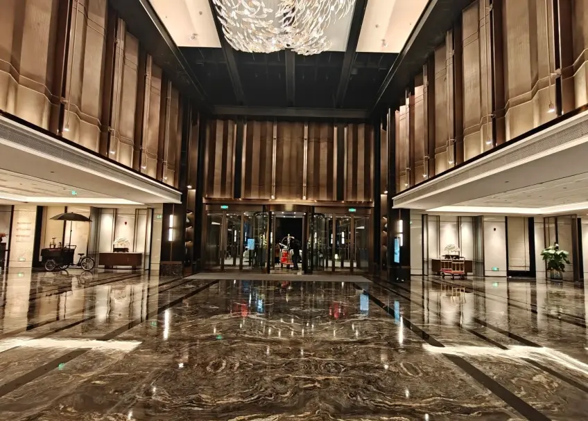 萧湖国际大酒店大堂石材公区