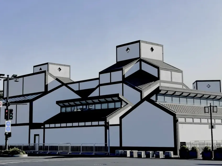 贝聿铭苏州博物馆外观