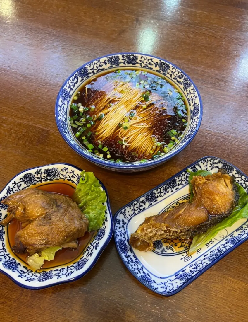 苏州奥灶面浇头碗装特写