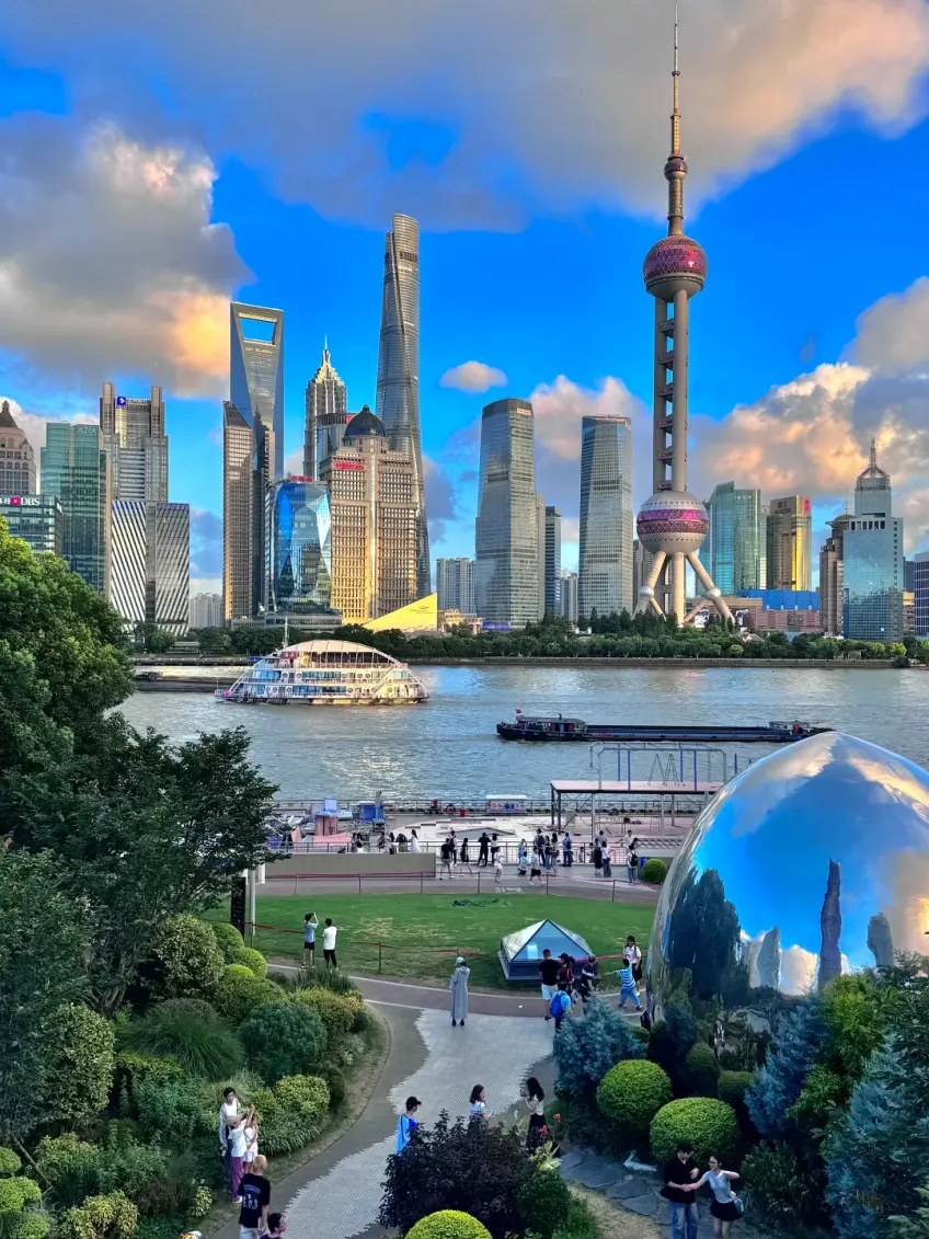 虹口北外灘濱江夜景燈火示意