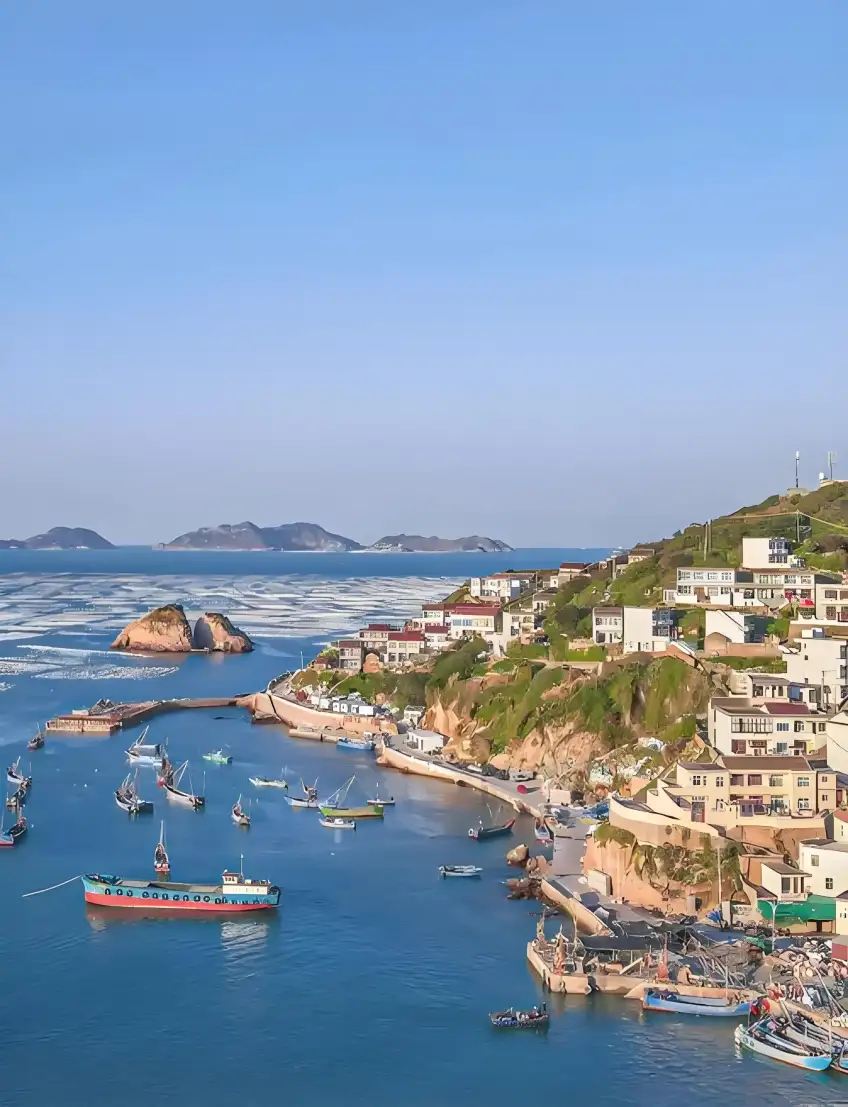 舟山碼頭人流與渡輪換乘銜接