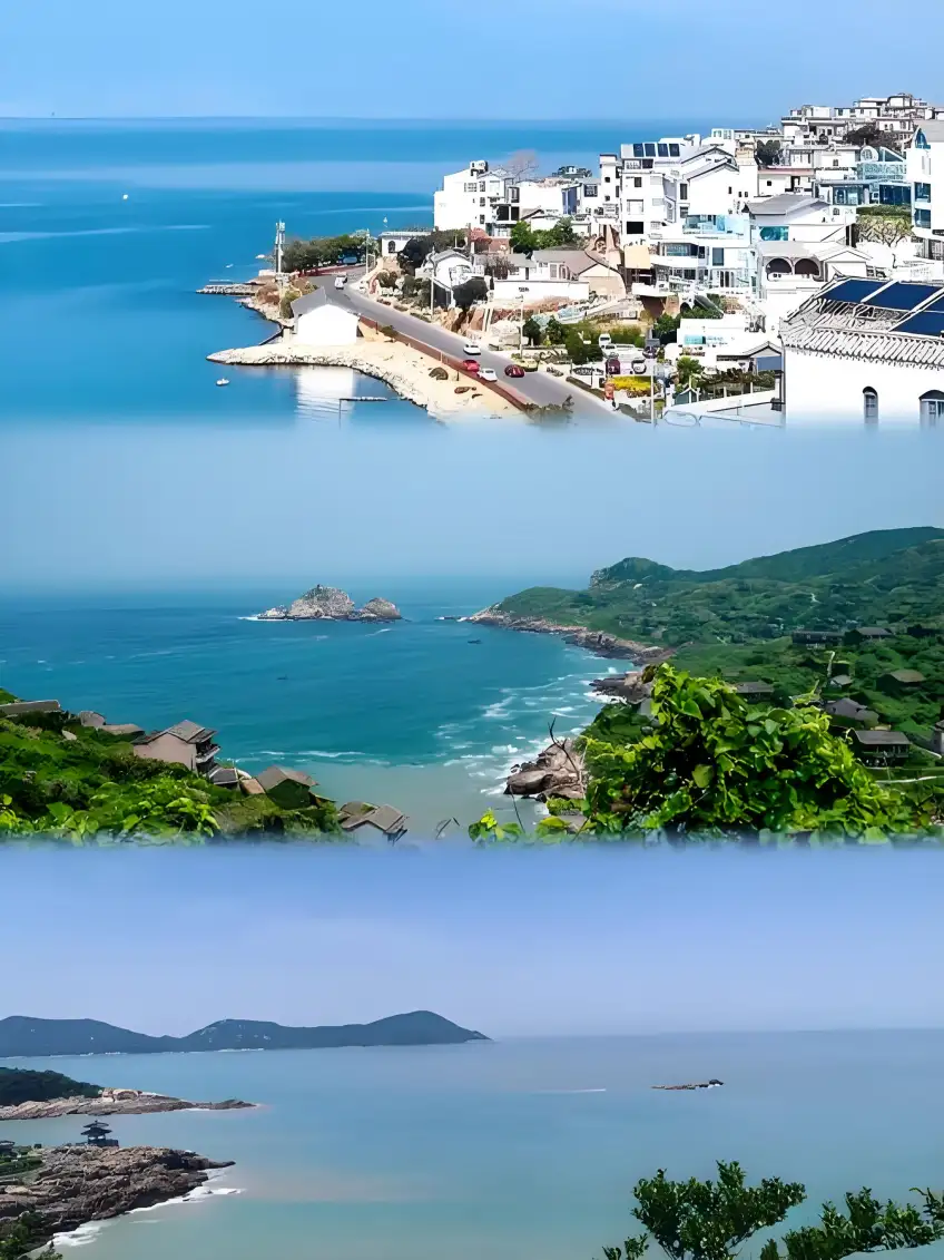舟山自駕沿海公路與海灣景色