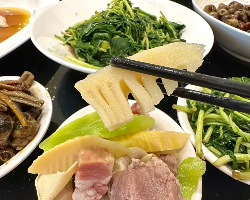 春季春筍與豬肉農家合桌