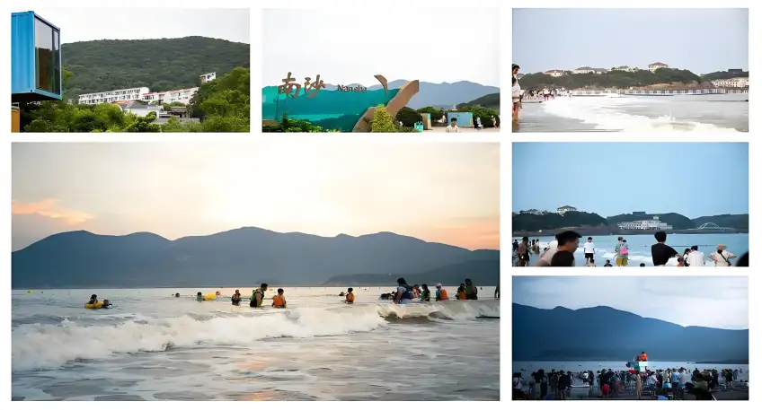 南沙玩水看海多場景拼圖示意