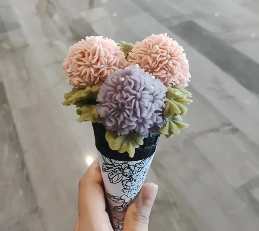 繡球花造型冰淇淋