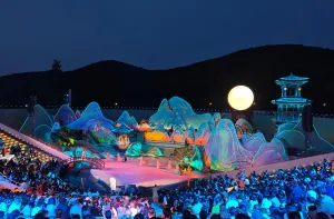 拈花灣禪意小鎮夜景