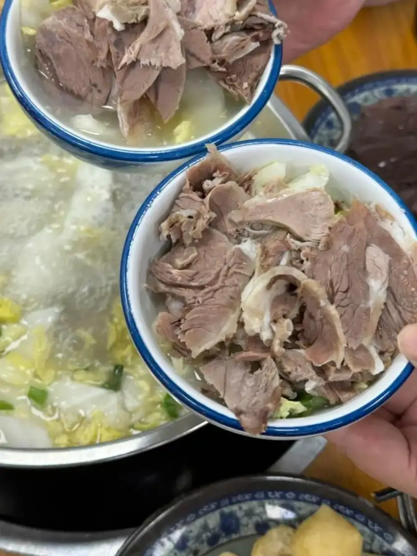 蘇州藏書羊肉菜餚特寫