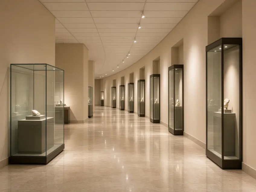 文物館展陳空間示意