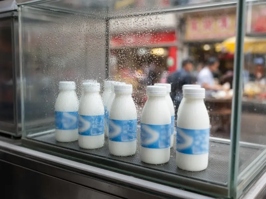 本地瓶装酸奶冷柜示意